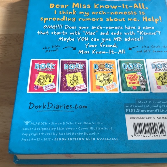 COPY - ☘️2 for $10 Sale☘️ Dork Diaries #5 Tales from a Not-So-Smart Miss know-i… - Picture 15 of 17